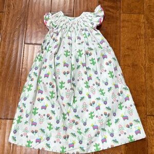 NWT Size 5 Classic Whimsy Fiesta White Smocked dress